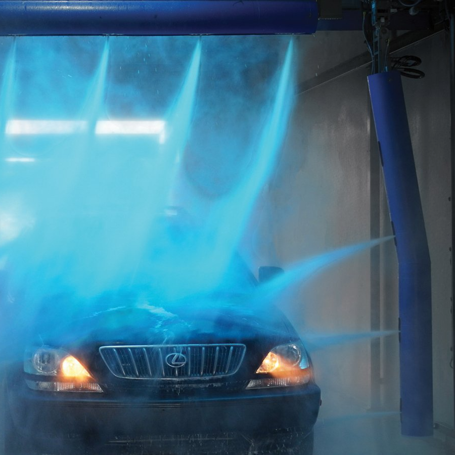 Vehicle in car wash - installing and distribution of petit carwash equipment and fleet wash equipment