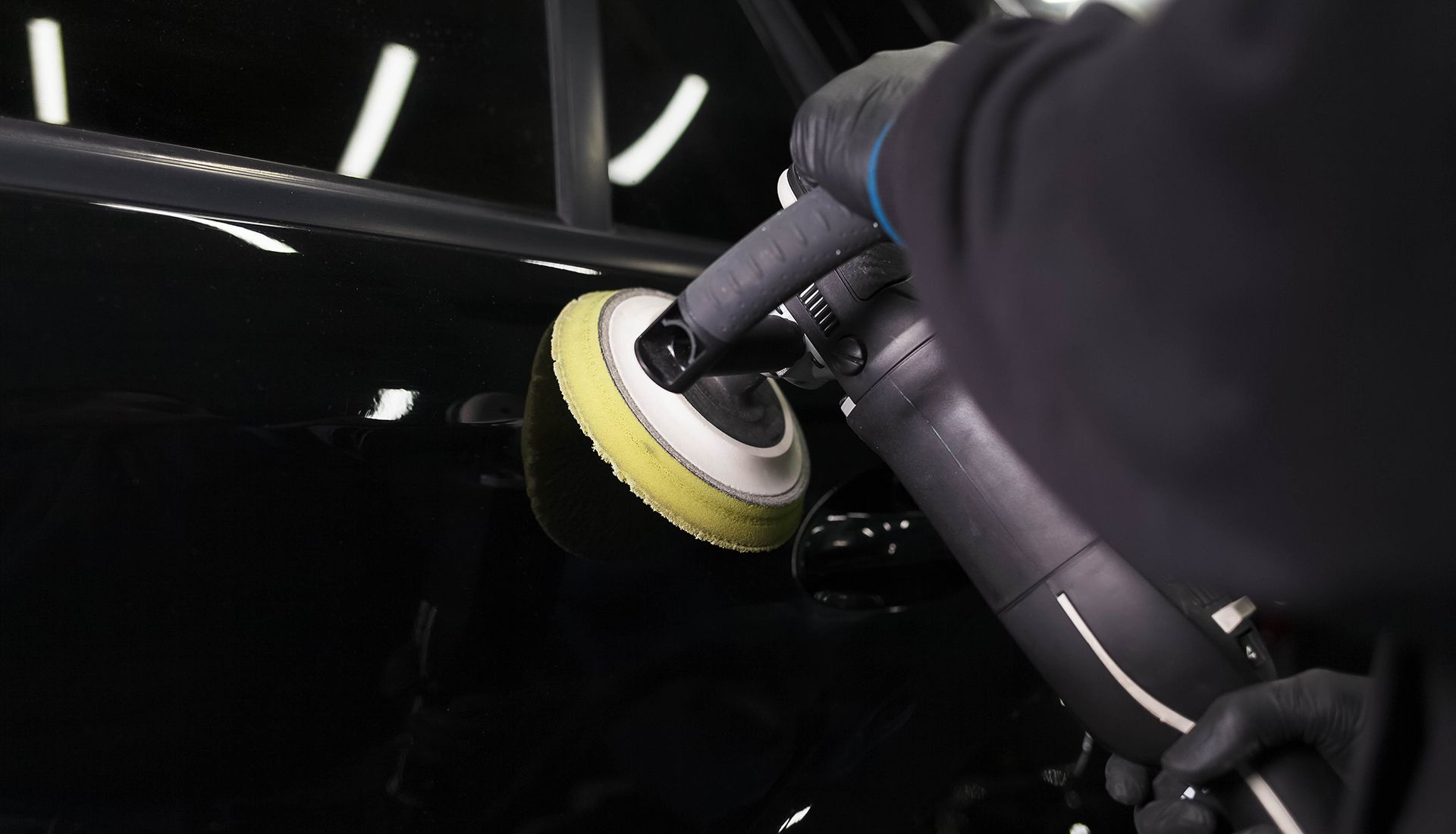 closeup nylon brush road sweeper