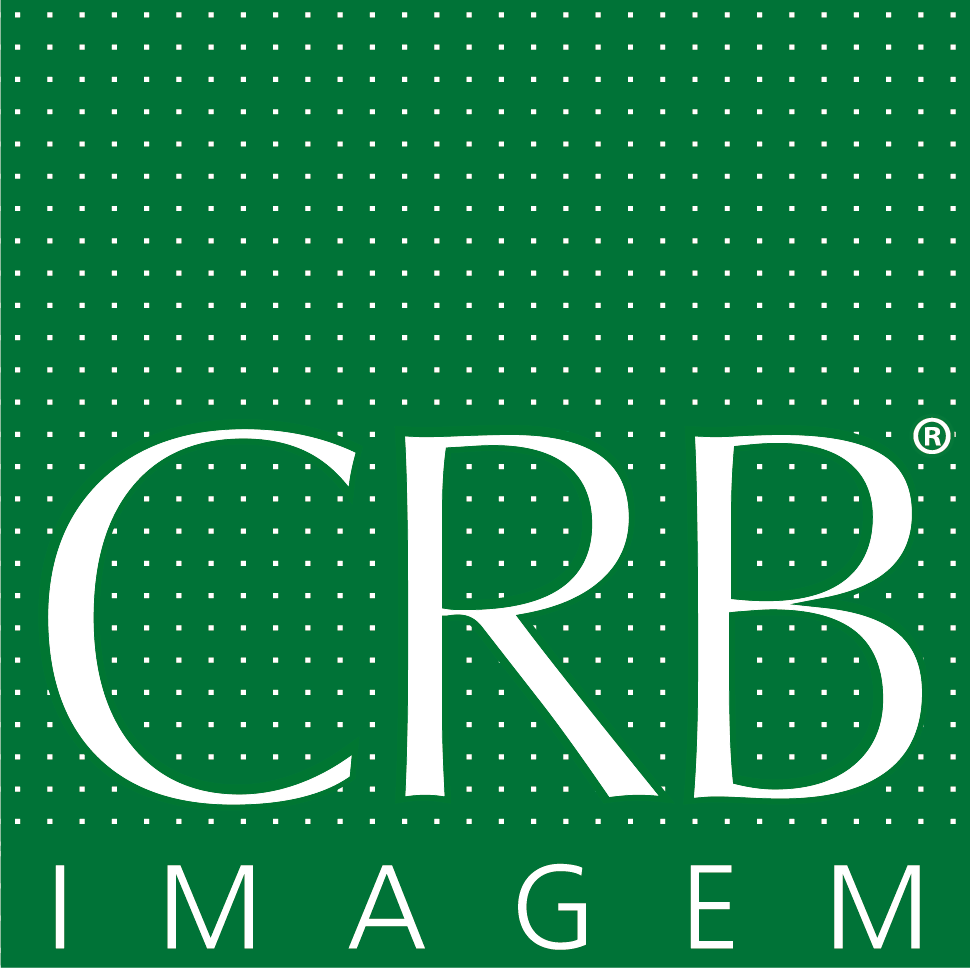 Logotipo azul: figura estilizada de uma pessoa dentro de um círculo parcialmente aberto.