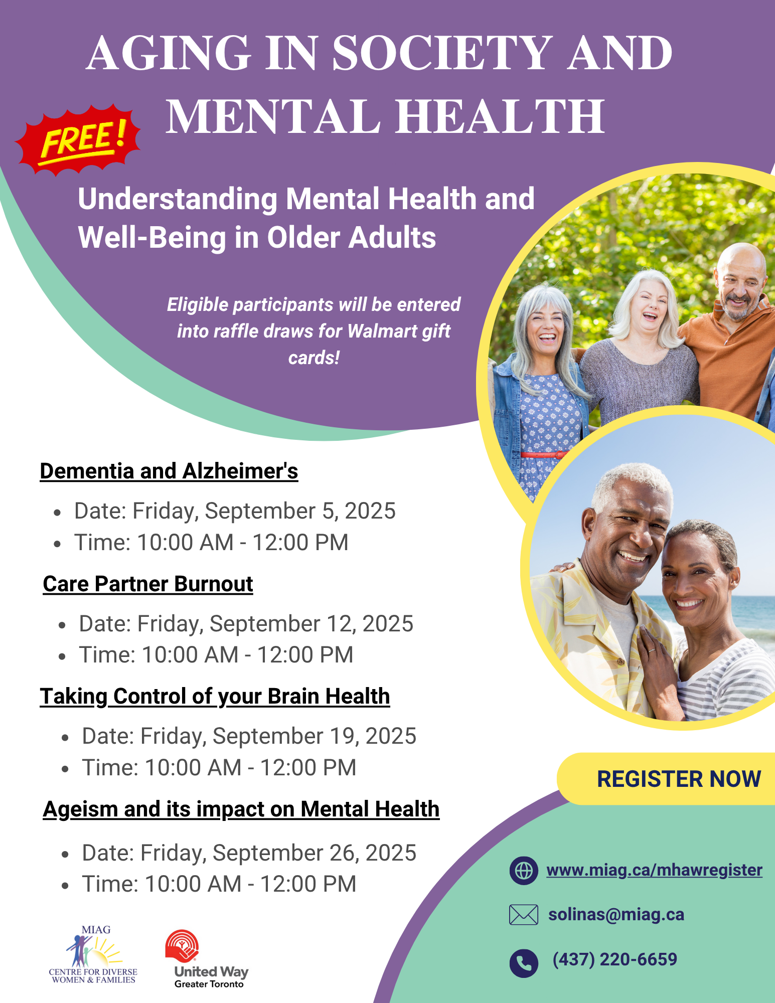 A flyer for a free course on Disorders and mental health.