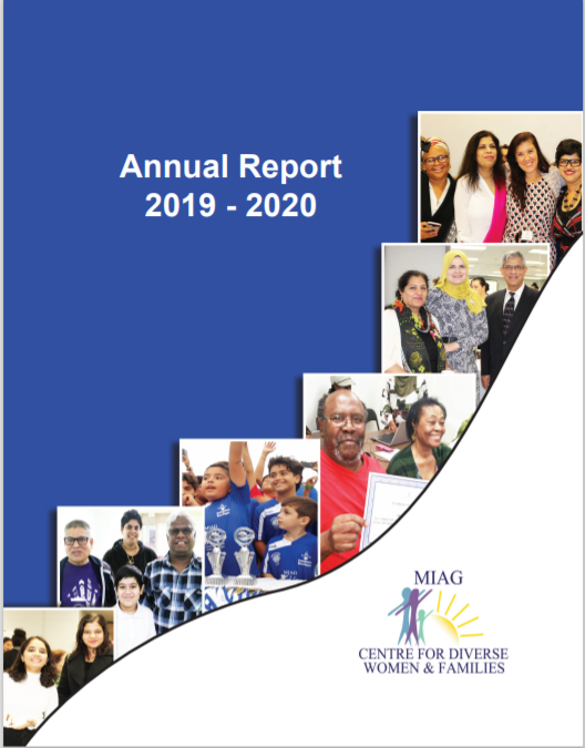 An annual report for the miag centre for diverse women and families