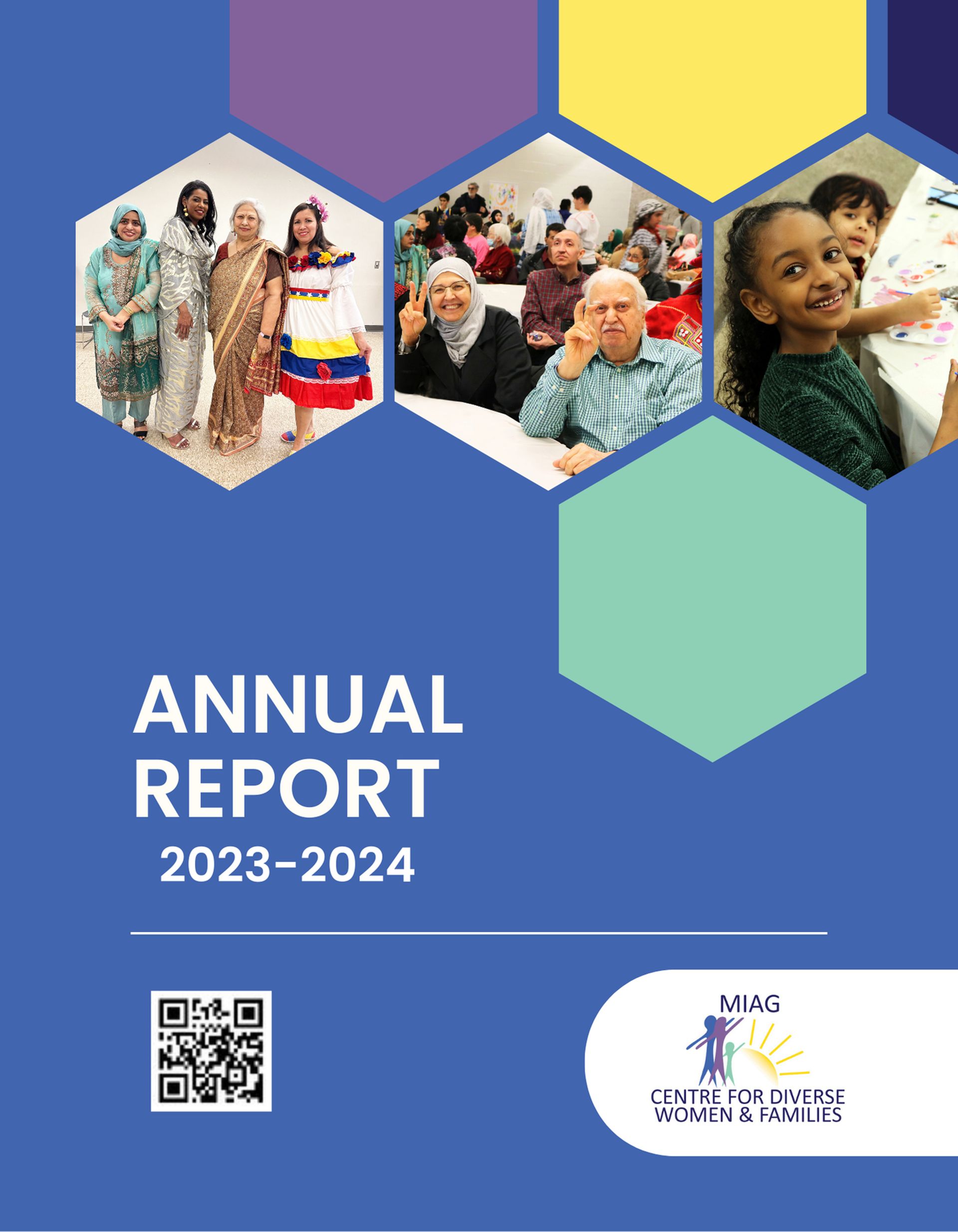 The cover of the annual report for the year 2023-2024