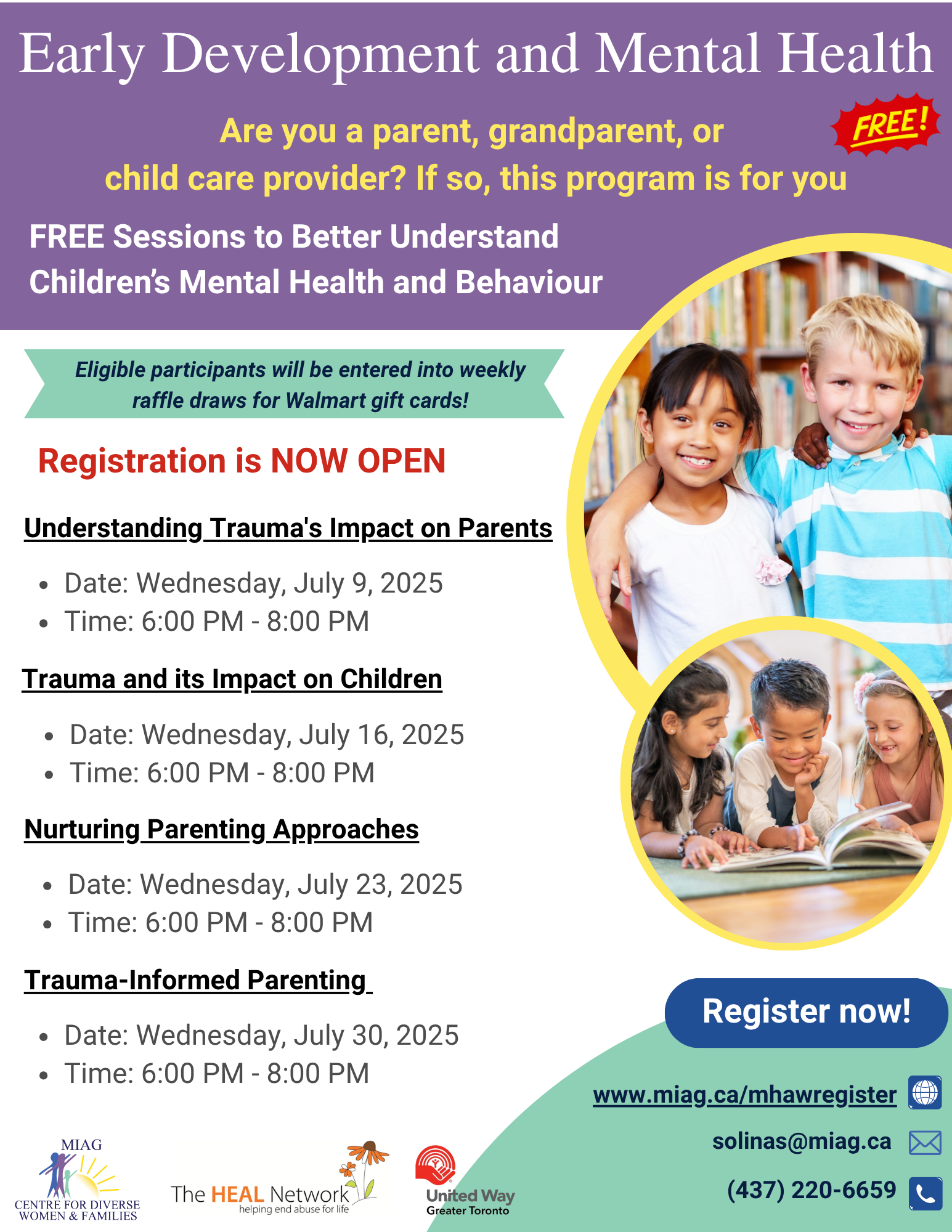 A flyer for a seminar on Youth Mental Health and Substance Use