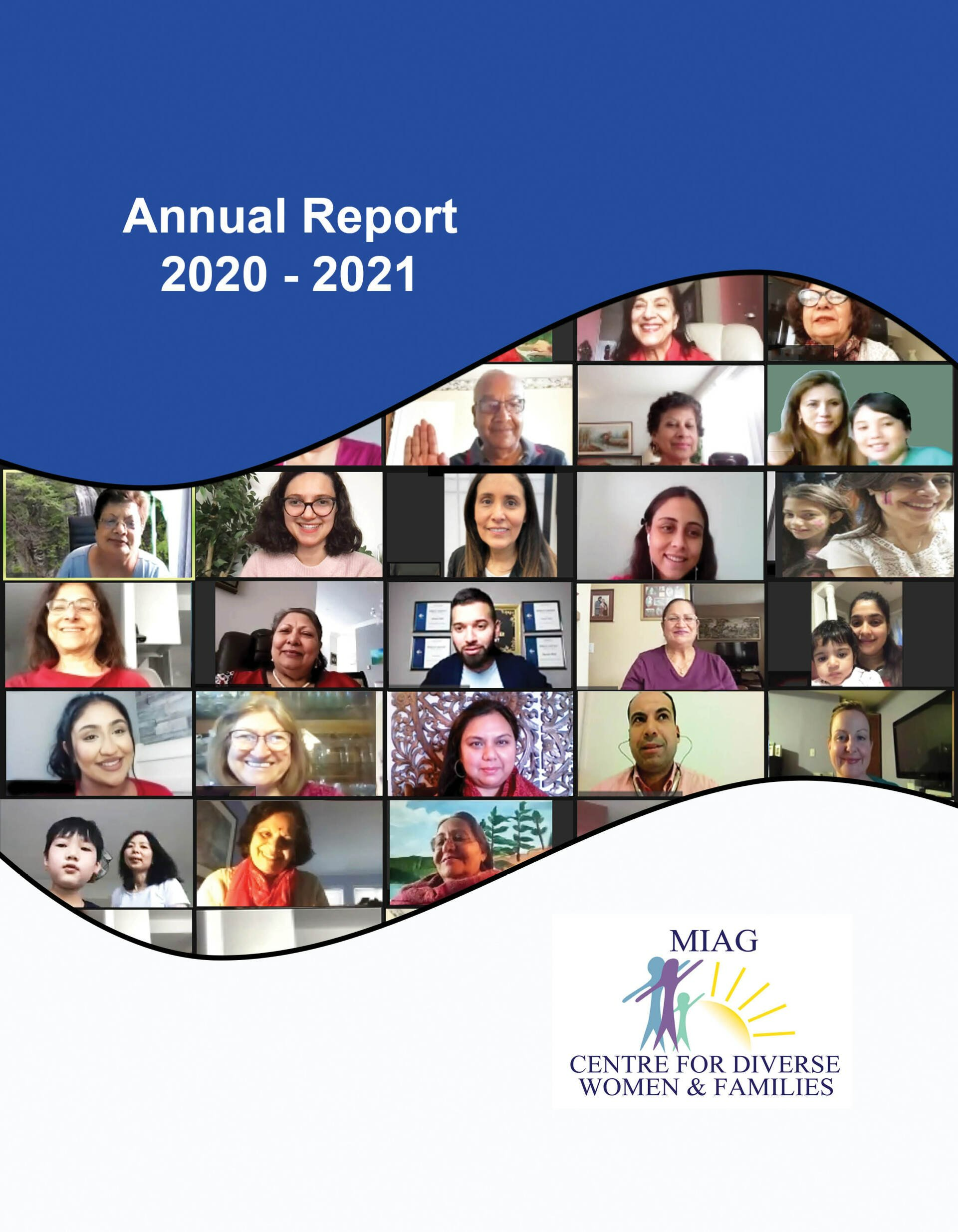 The cover of the annual report for 2020 and 2021