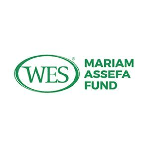 The logo for the mariam assefa fund is a green oval.