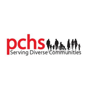 A logo for pchs health serving diverse communities