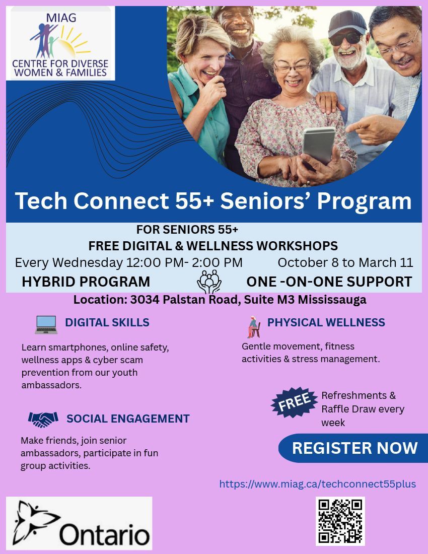 A poster for pathways to wellness for seniors 55+