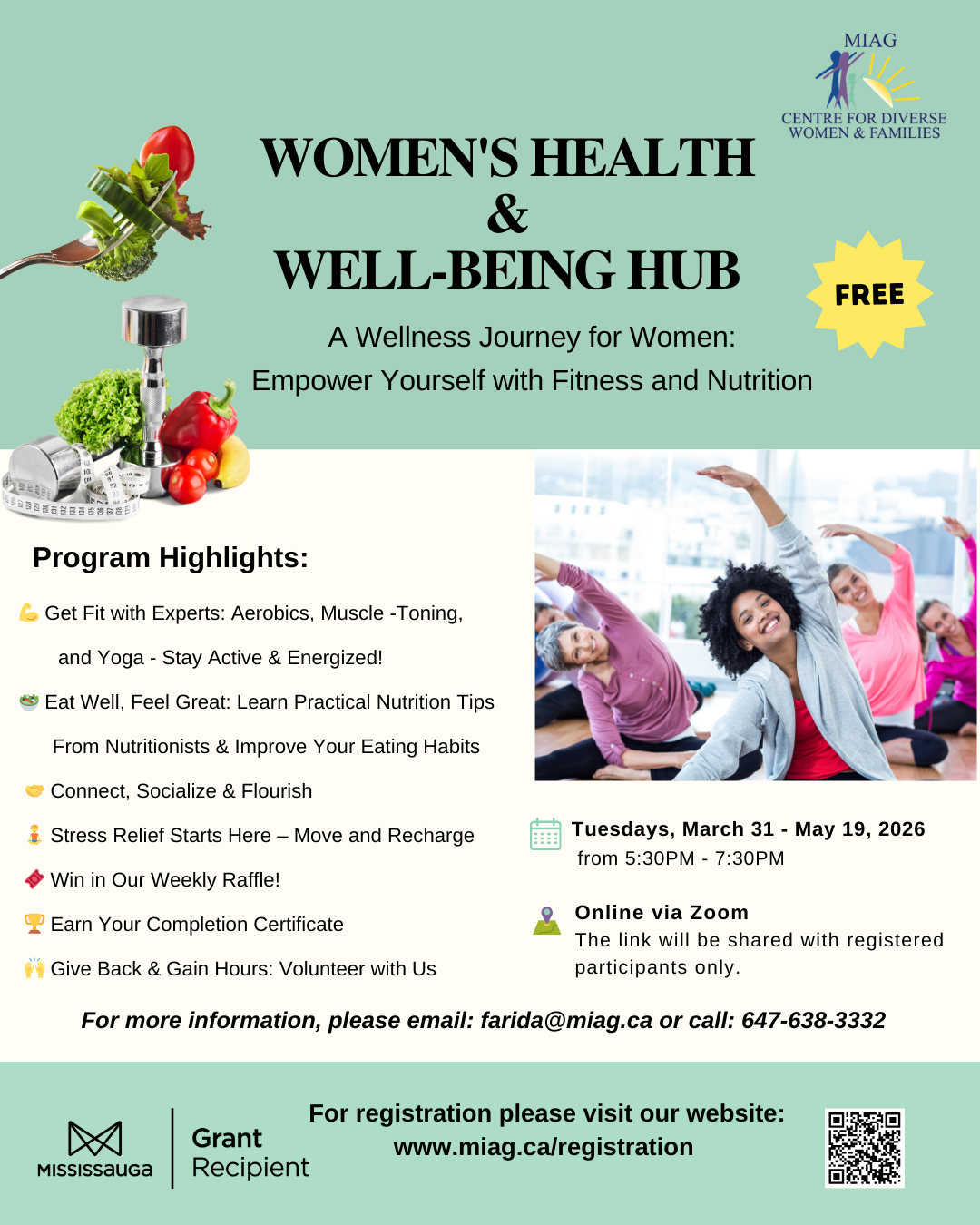 Flyer for a workshop on healthy family relationships and positive parenting, with a silhouette of a family at sunset.