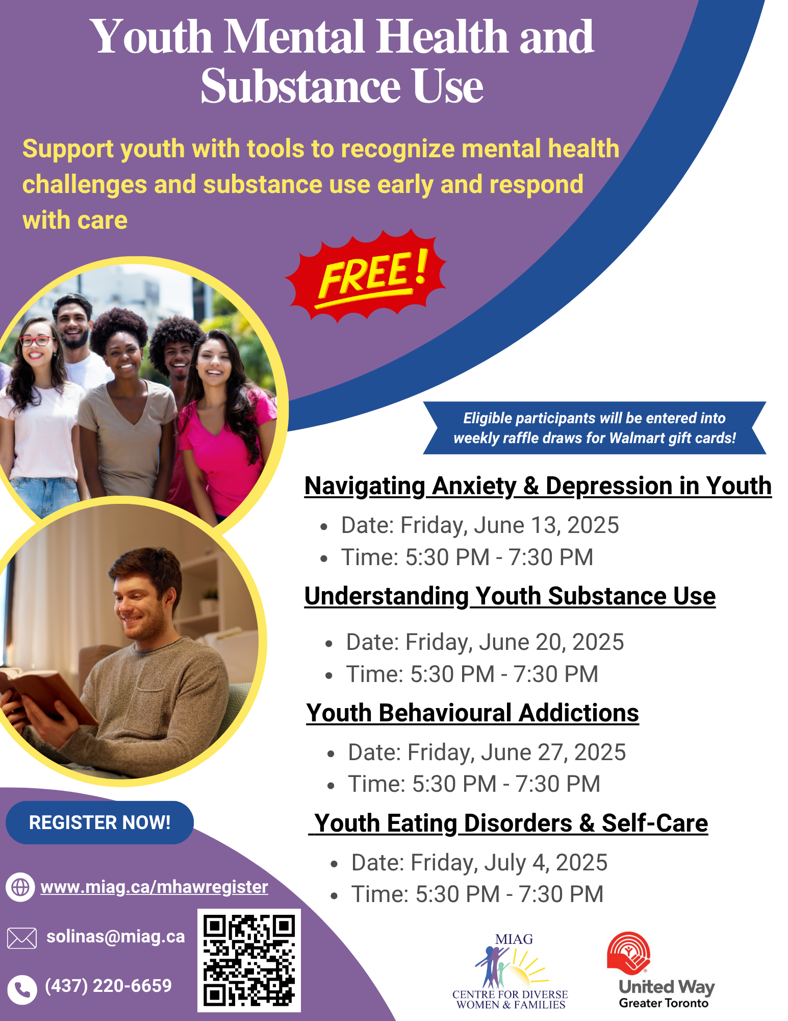 A flyer for Early Development and Mental Health.