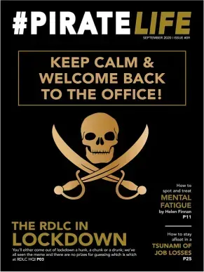 A pirate life poster with a skull and crossed swords