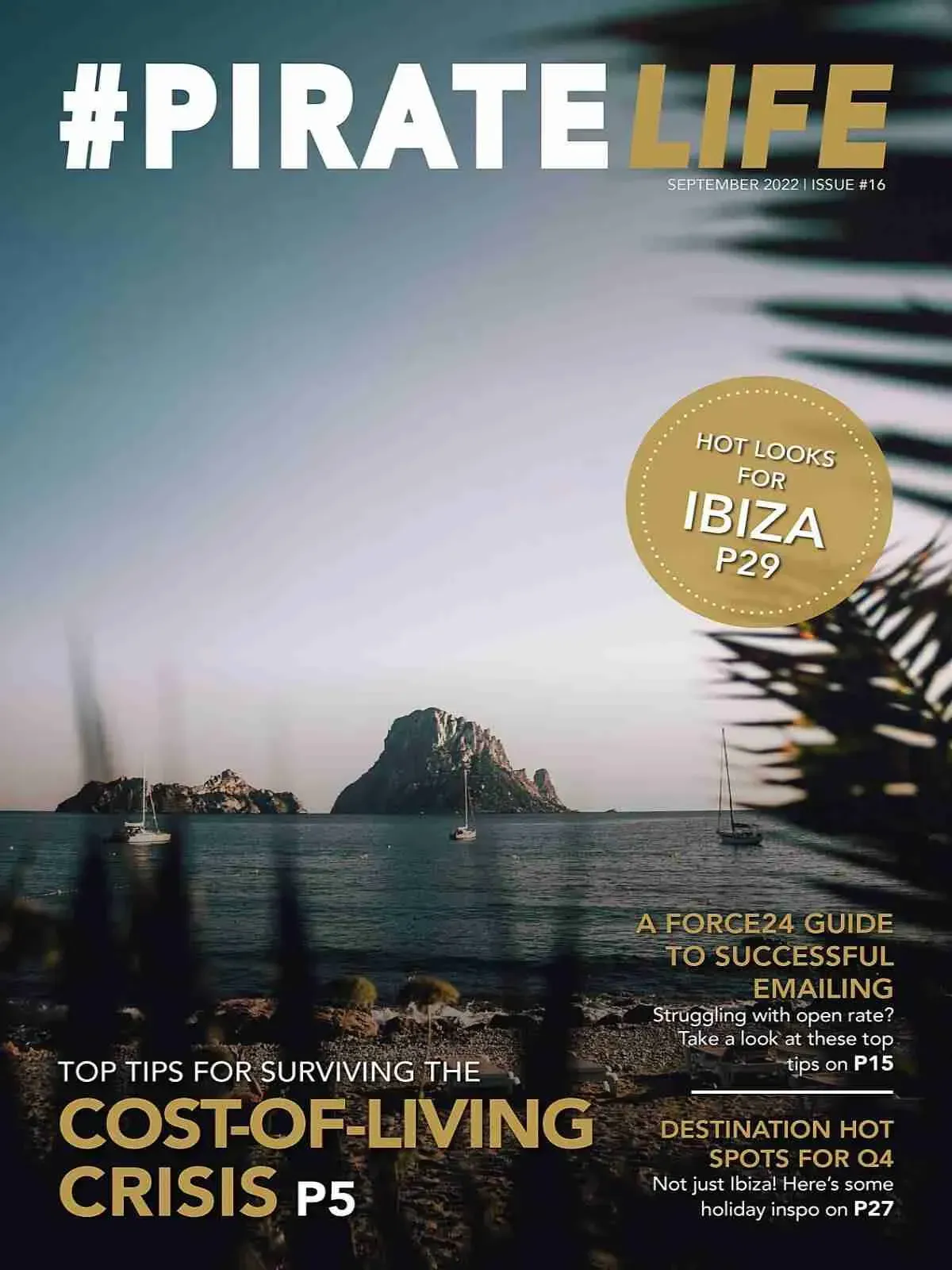 The cover of a magazine titled pirate life