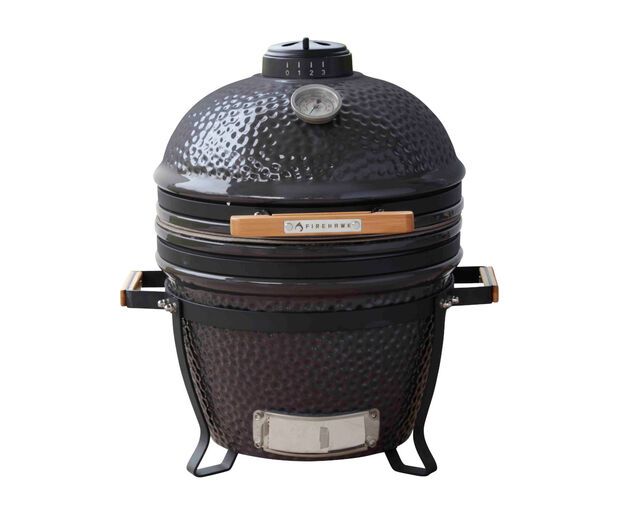 Firehawk Kamado Ceramic Charcoal Grill BBQ 40cm 16 Grey