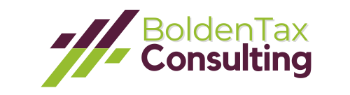 The bolden tax consulting logo is green and purple.