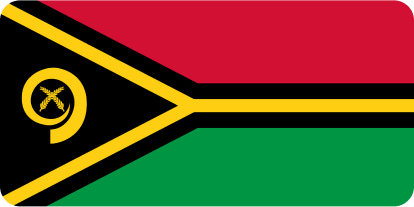 The flag of vanuatu is red , yellow , green and black with a yellow x in the middle.