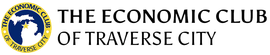 A logo for the economic club of traverse city