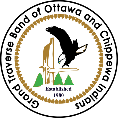the logo for the Grand Traverse Band of Ottawa and Chippewa indians