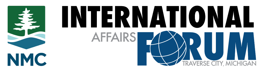 The logo for the International Affairs Forum at Northwestern Michigan College