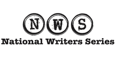 The logo for the national writers series is yellow and black.