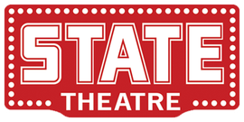 Red marquee sign with the words 