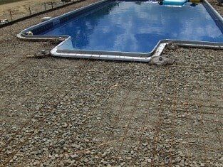 Concrete Work Next to Pool - Concrete Services