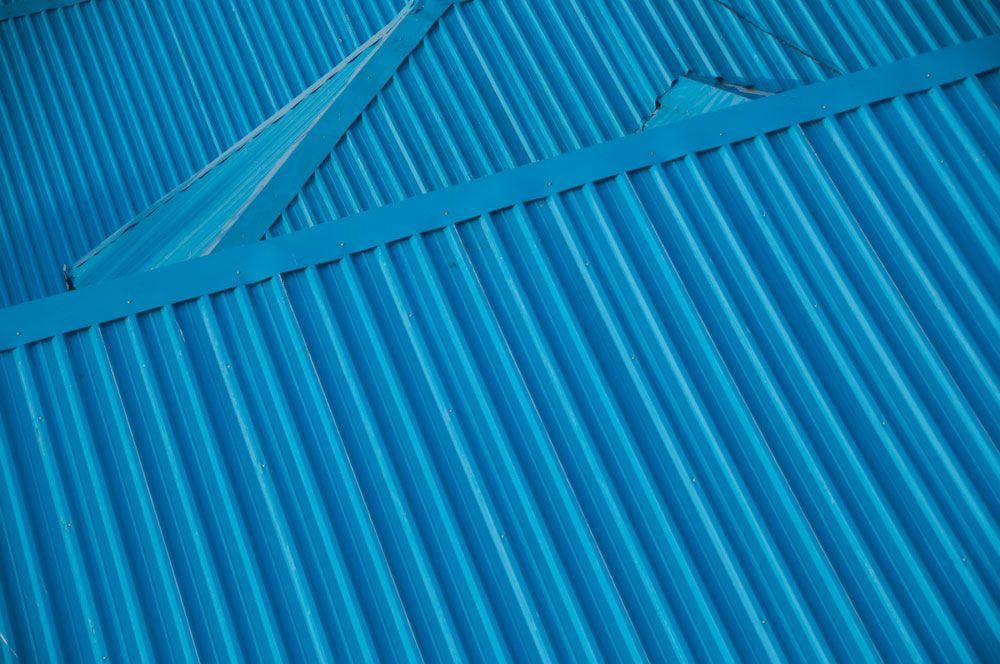 Blue Metal Sheet Roof — SRV Roofing in Coolum Beach, QLD
