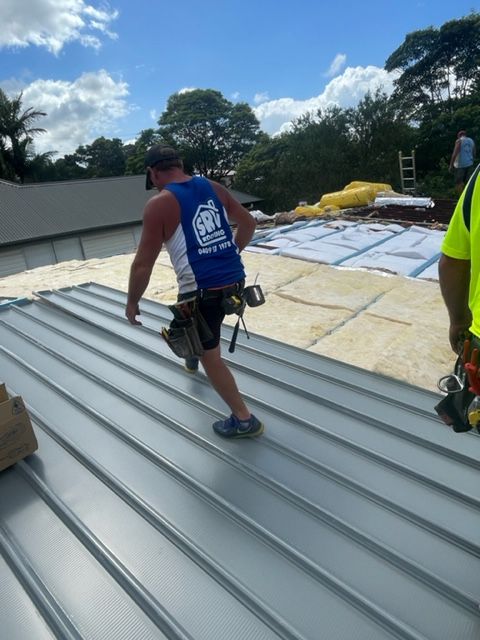 Workers On The Roof — Expert Roofers in Maroochy River, QLD