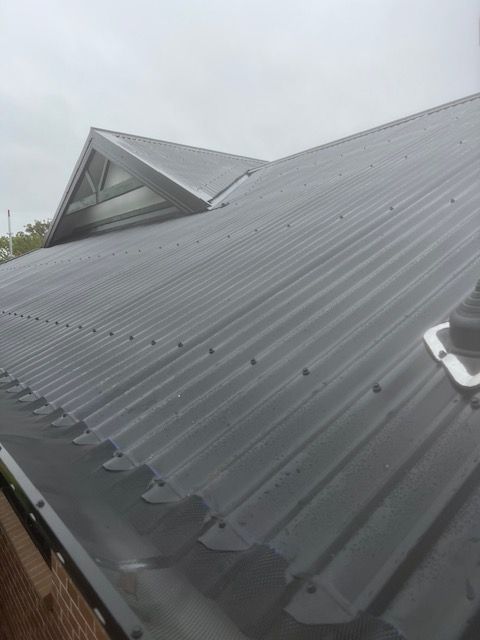 Close View Of A Metal Roof — Expert Roofers in Maroochy River, QLD