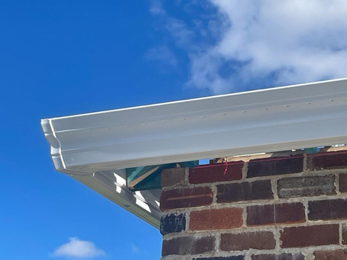 White Gutters For Repair