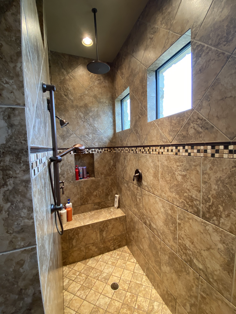 Bathroom tile installation