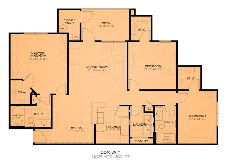 The Roosevelt floor plan