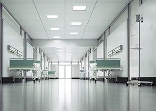 White Corridor in a Hospital - in Grand Haven, MI