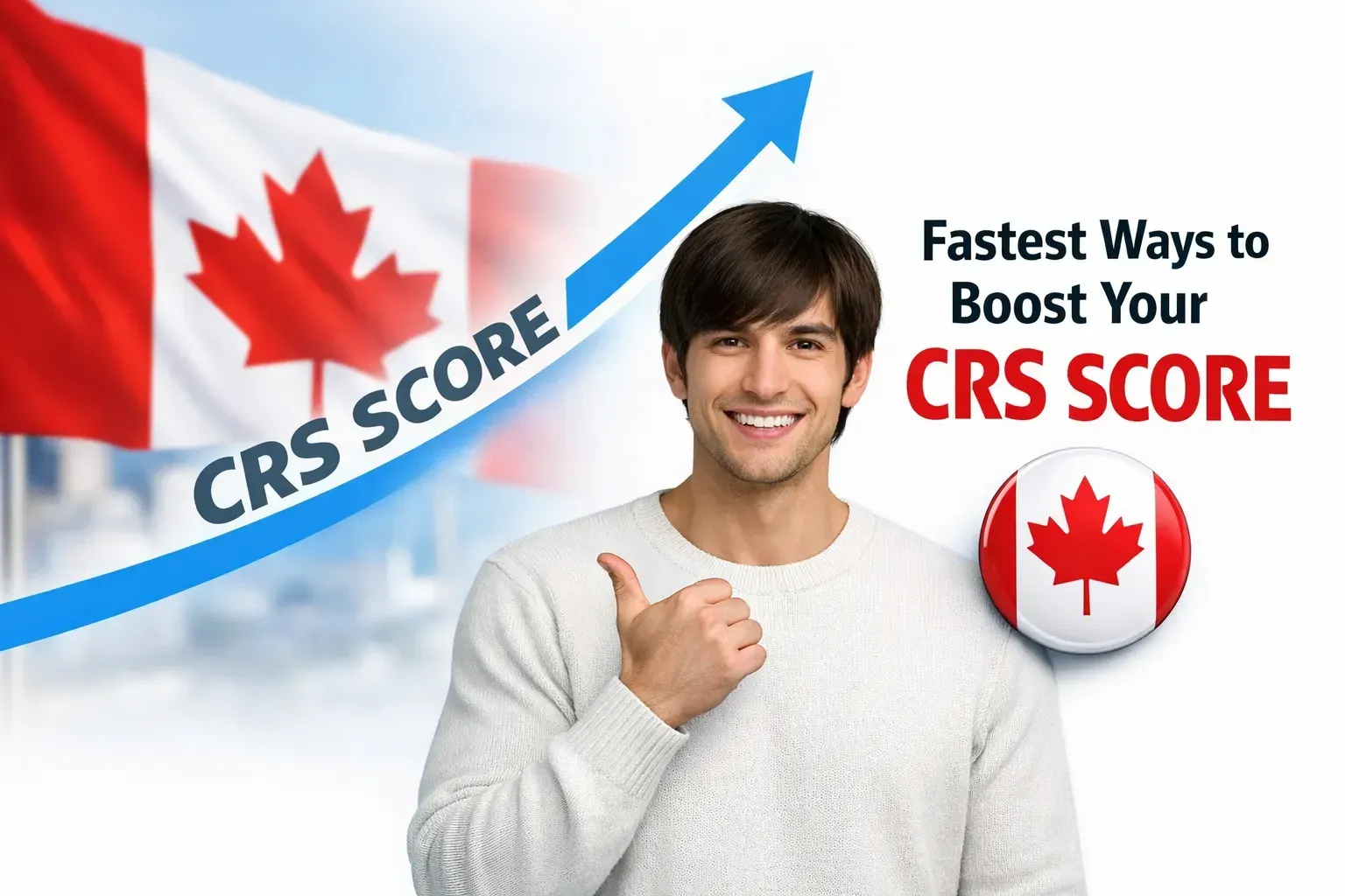 A man asking How to Improve CRS score