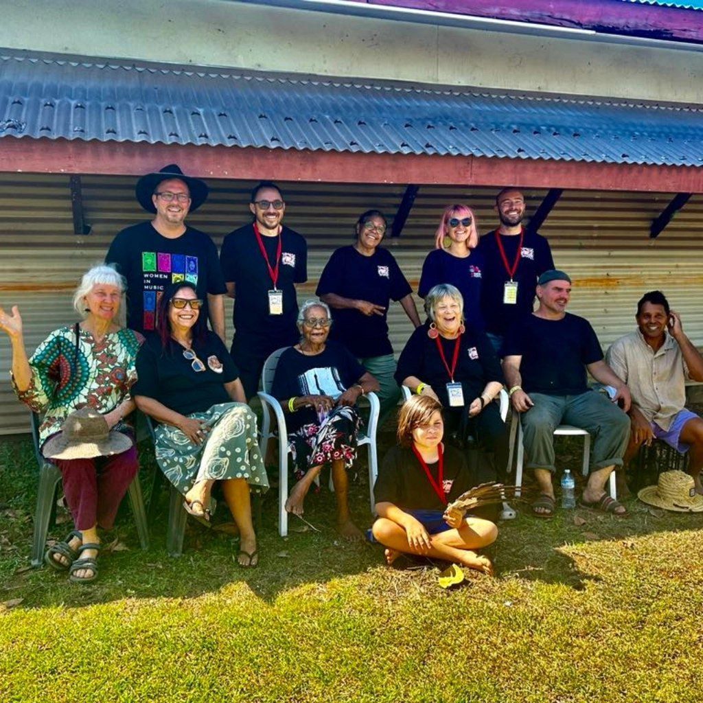 Group of People, Mostly in Black Shirts — Kakadu Billabong Safari Camp in Kakadu, NT
