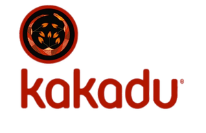 Kakadu logo with orange tiger icon and red wordmark on white background