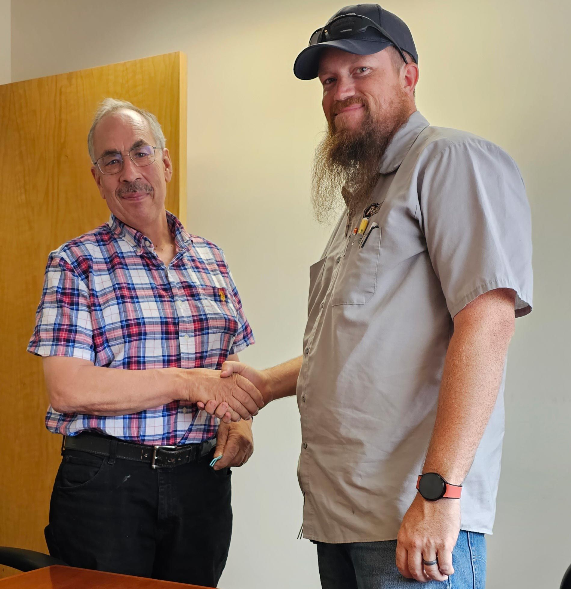 Two Men Shaking Hands — Loveland, CO — Pop-A-Lock Of Northern Colorado