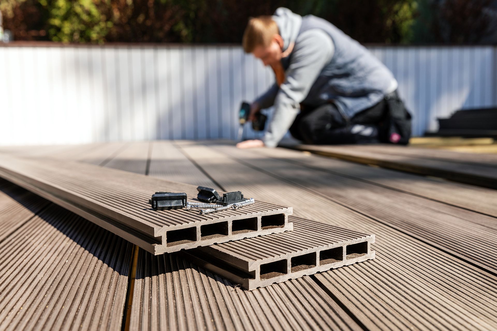 Installing Wooden Deck With a Drill