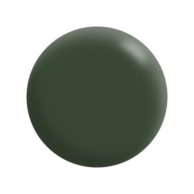 A green circle is on a white background.