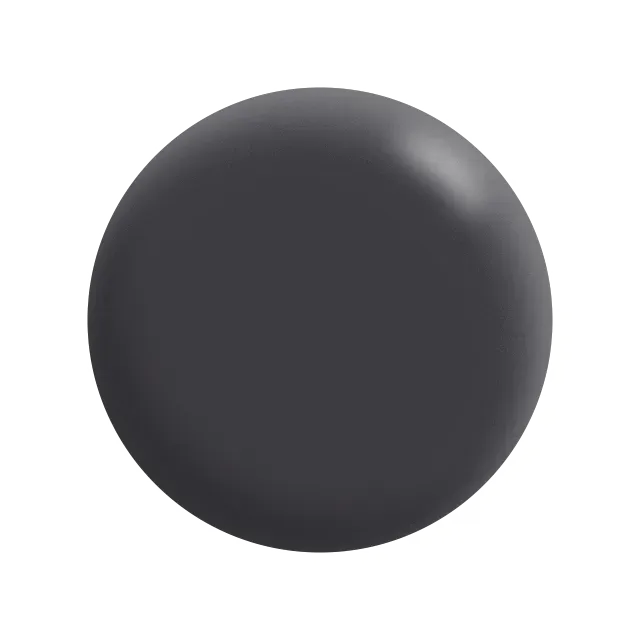 A close up of a black circle on a white background.