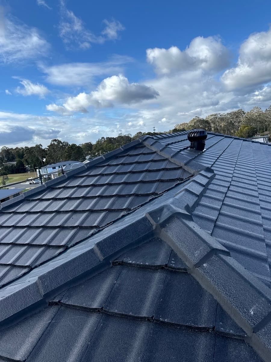 A newly painted roof in Penrith