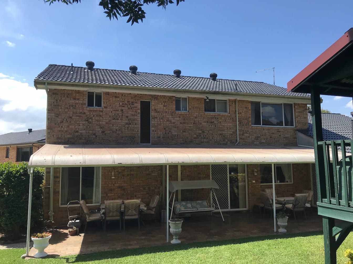 A finished roof painting project in Campbelltown