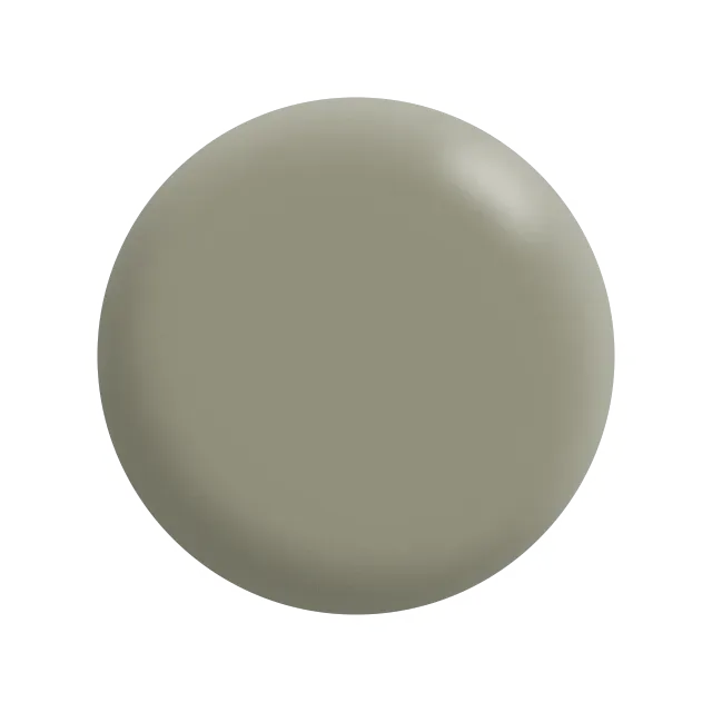 A close up of a gray circle on a white background.