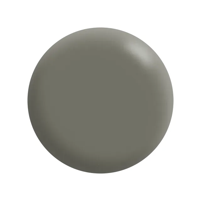 A close up of a gray circle on a white background