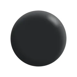 A black circle is on a white background.