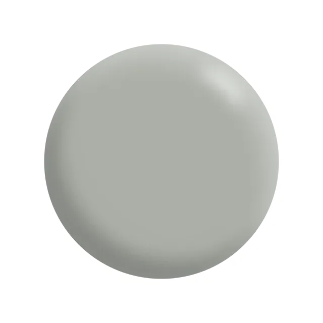 A close up of a gray circle on a white background.