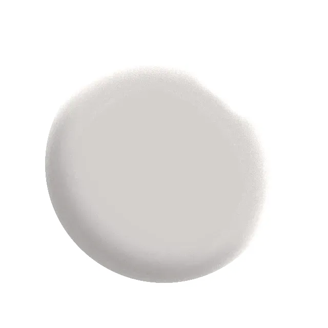 A close up of a white circle on a white background.