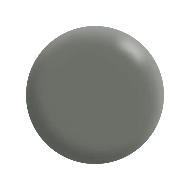 A close up of a gray circle on a white background