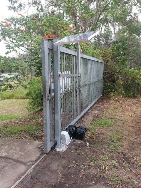 Metal Solar Powered Gate  — Automatic Gates In Brendale,QLD