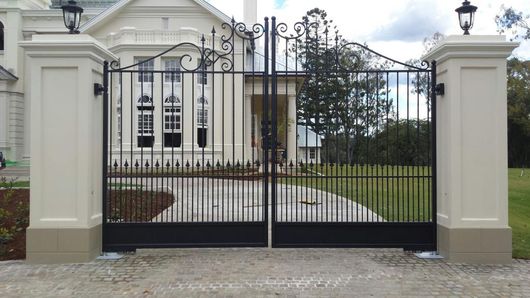 Black Residential Gate — Automatic Gates In Brendale,QLD