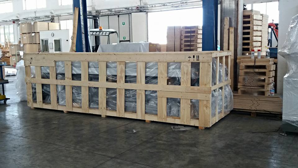 gabbiai in legno per il trasporto delle merci