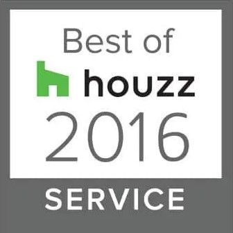 A logo for the best of houzz service in 2016.